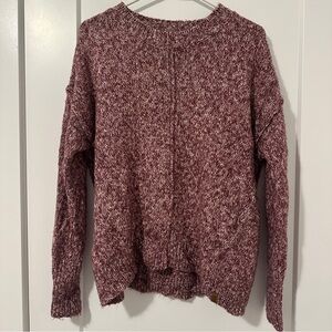 Roots Women's Burgundy Knit Sweater Size Small